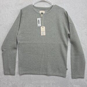 Civil Society Heather Gray Massimo Waffle-Knit Pullover Sweater Men's Sm NWT